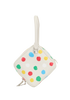 x Yayoi Kusama 2023 Square Bag, &pound;1,900, Handbags, Cream, Leather, Bottom view